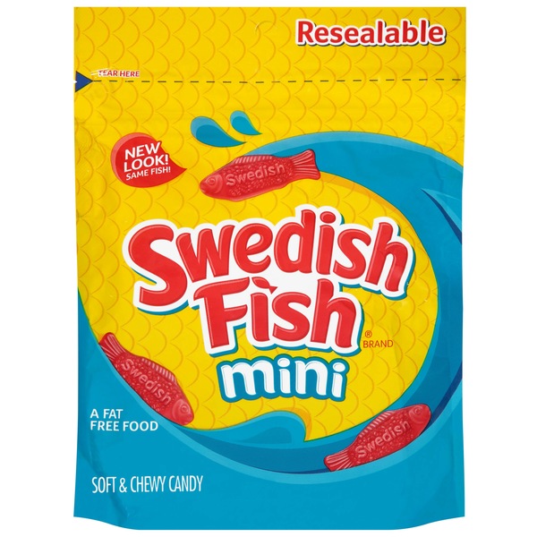 Swedish Fish Mini Soft & Chewy Candy Family Size Bag