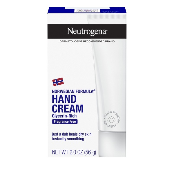 Neutrogena Norwegian Formula Dry Hand Cream, Fragrance-Free, 2 OZ