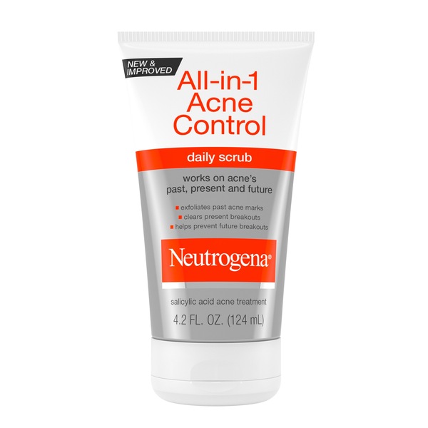 Neutrogena All-in-1 Acne Control Daily Scrub, 4.2 OZ