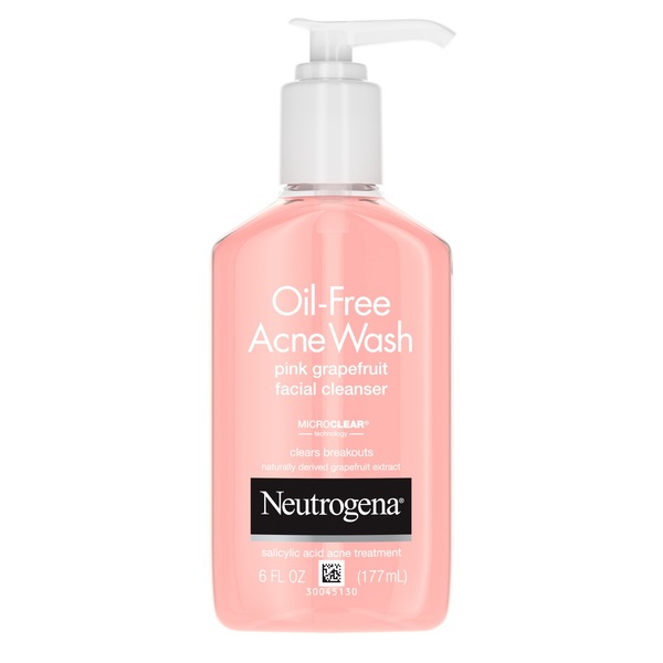 Neutrogena - Limpiador facial antiacné, sin aceite, Pink Grapefruit, 6 oz