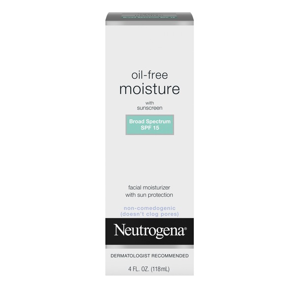 Neutrogena Oil Free Facial Moisturizer with SPF 15 Sunscreen, 4 OZ