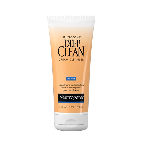 Neutrogena Deep Clean - Limpiador facial en crema de uso diario, sin aceite, 7 oz