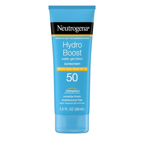 Neutrogena Hydro Boost Moisturizing Sunscreen Lotion, SPF 50, 3 OZ