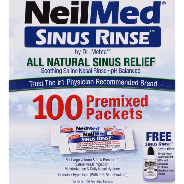NeilMed Sinus Rinse Packets, 100CT