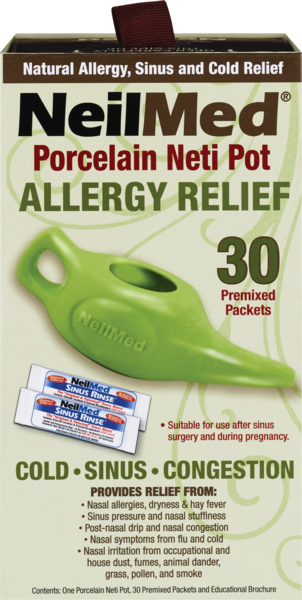 Neilmed - Rinocornio de porcelana para el alivio de alergias