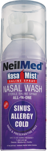 NeilMed Nasal Mist Saline Spray, 6 OZ