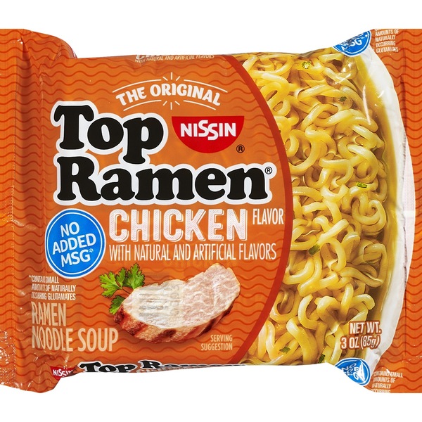 Nissin Top Ramen Oodles Of Noodles, Chicken Flavor, 3 oz