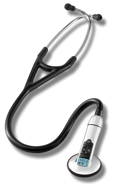 3M Littmann 3200 Electronic Series Stethoscope Black Tube 27 in. Length