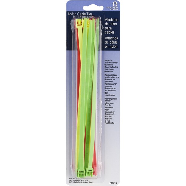 Helping Hand Nylon Cable Ties, 60 ct