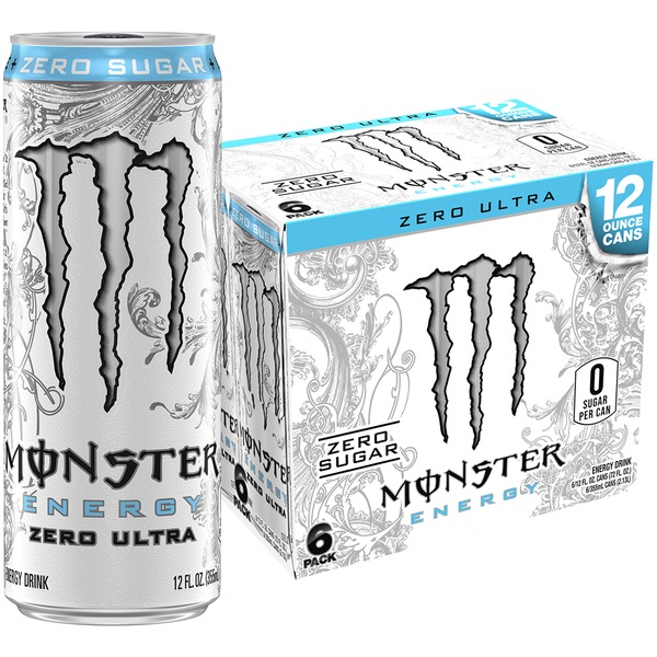 Monster Energy, Zero Ultra, 6 ct, Cans, 72 oz