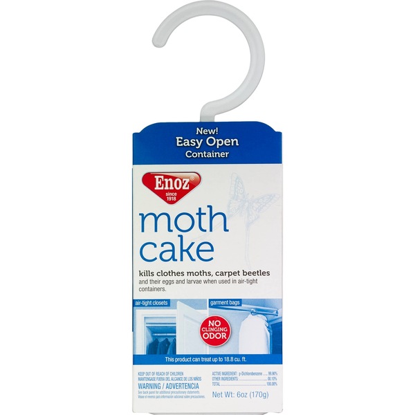 Enoz Moth Cake - Pastillas antipolillas, no deja olor, 1 u.