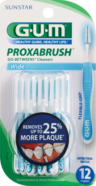 Gum Proxabrush Go-Betweens Cleaners, Wide