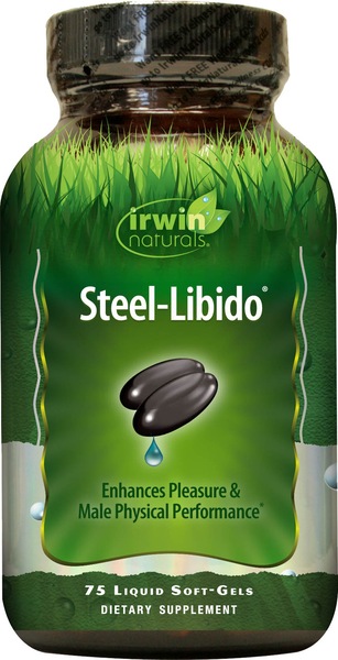 Irwin Naturals Steel-Libido plus BioPerine Softgels for Men, 75 CT