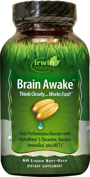 Irwin Naturals Brain Awake plus BioPerine Softgels, 60 CT