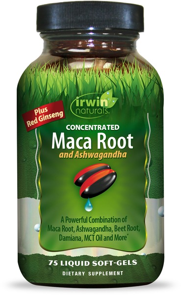 Irwin Naturals Maca Root and Ashwagandha Capsules, 75 CT
