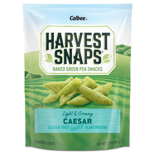 Harvest Snaps Green Pea Snack Crisps, Caesar, 3.3 oz