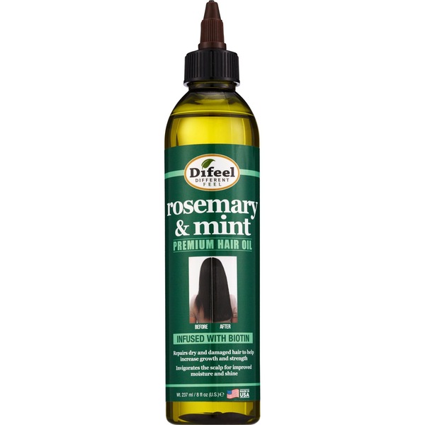 Difeel Rosemary & Mint Premium Hair Oil, 8 OZ