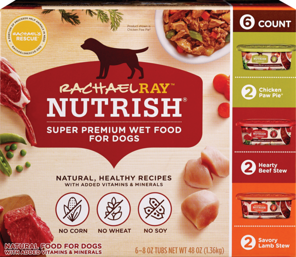 Rachael Ray Nutrish Super Premium Wet Food For Dogs, 6 CT