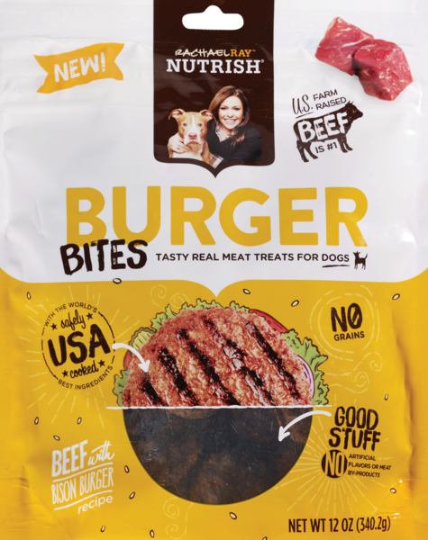 Rachael Ray Nutrish Burger Bites Treats For Dogs 12 OZ