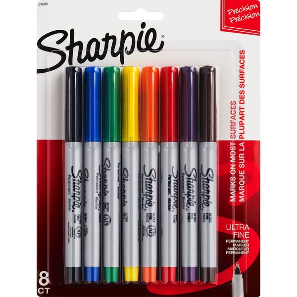 Sharpie Permanent Marker Ultra Fine Point Assorted Colors