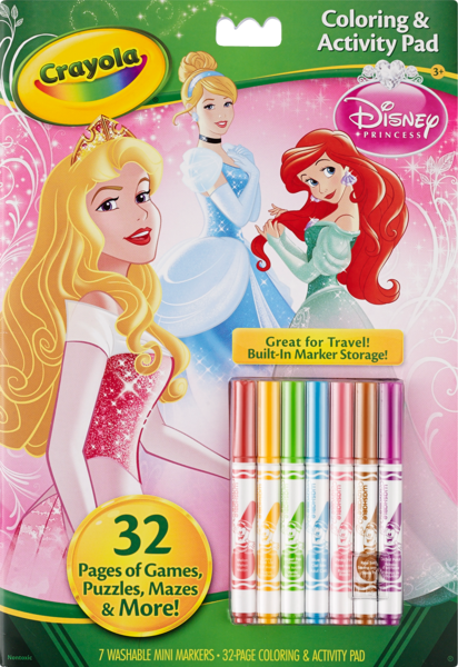 Crayola Disney Princess - Almohadilla de actividades, para colorear