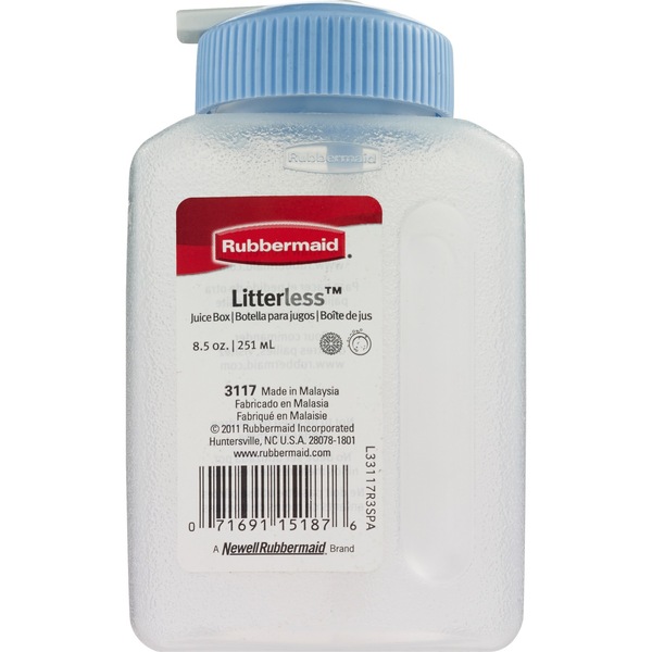 Rubbermaid Litterless - Recipiente para jugo, 8.5 oz