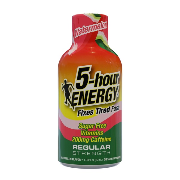 5-hour ENERGY Shot, Regular Strength, Watermelon, 1.93 oz