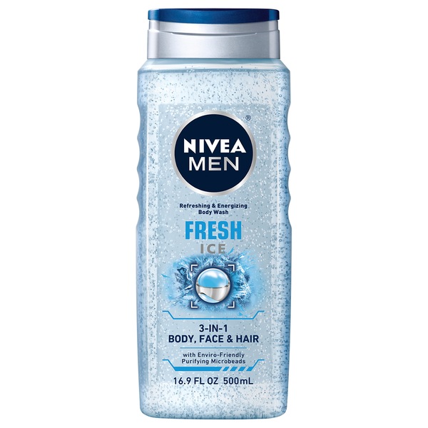 NIVEA Men Fresh Ice - Gel de baño, 16.9 oz
