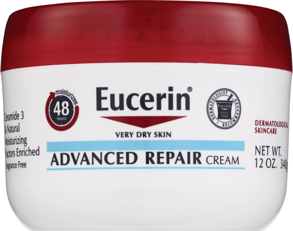 Eucerin Advanced Repair Cream Jar, 12 OZ