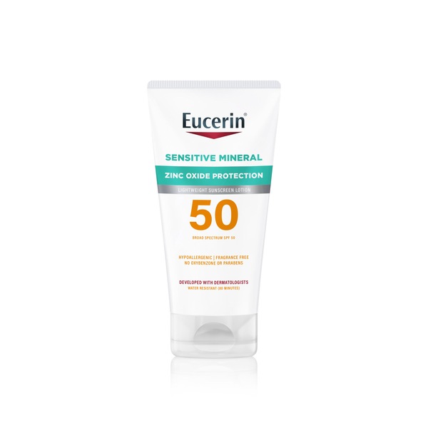 Eucerin Sun Sensitive SPF 50 Mineral Sunscreen Lotion, 4 OZ
