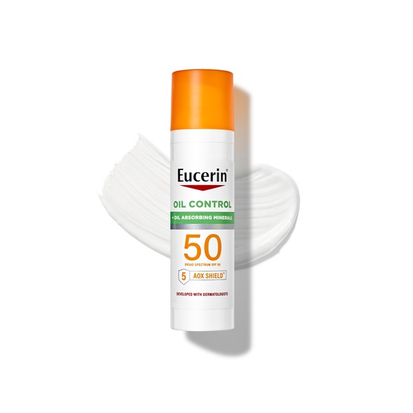 Eucerin Sun Oil Control SPF 50 Face Sunscreen Lotion, 2.5 FL Oz Bottle, 2.5 Fl Oz