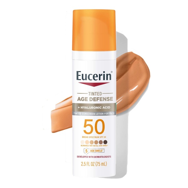 Eucerin Sun Tinted Age Defense Face Sunscreen Lotion, SPF 50
