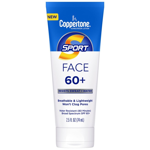 Coppertone Sport Face Sunscreen Lotion SPF 60+