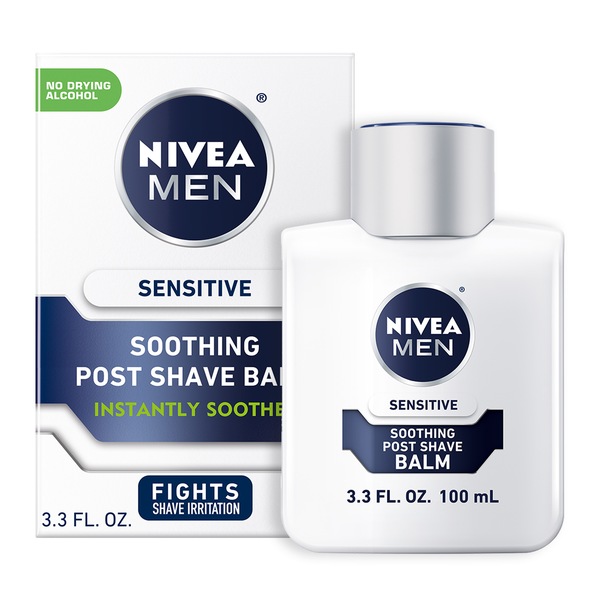 NIVEA Men Soothing Post Shave Balm, Sensitive, 3.3 OZ