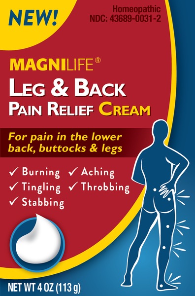 MagniLife Leg & Back Pain Relief Cream