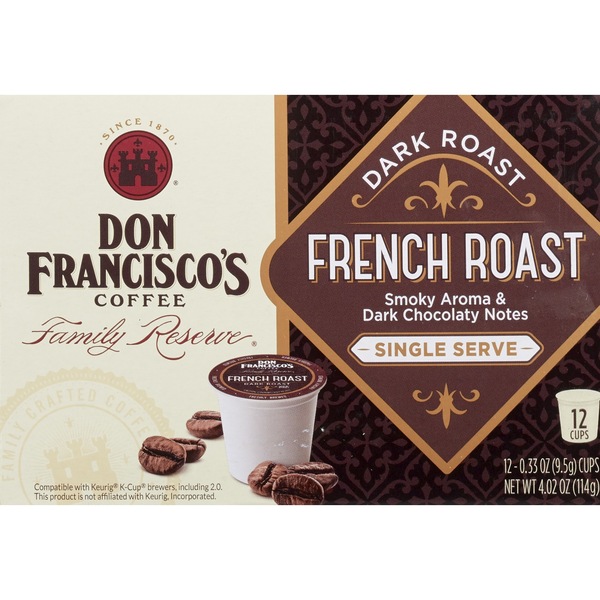 Don Francisco's Coffee Family Reserve Single Serve Cups, Bold Breakfast Blend, 12 ct