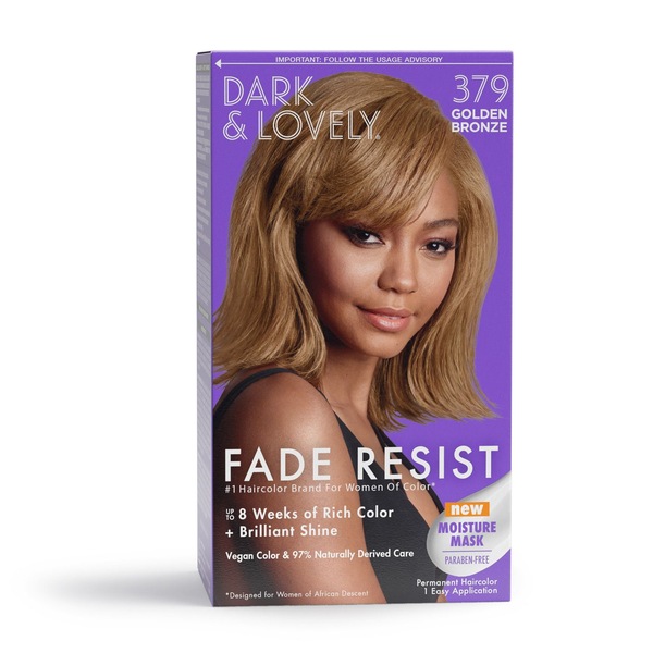 Dark & Lovely - Tinte para cabello permanente, resistente a la decoloración