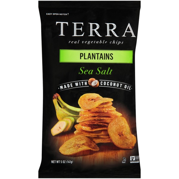 Terra Plantains Sea Salt Real Vegetable Chips, 5 oz