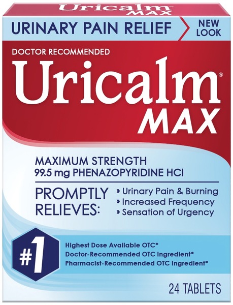 Uricalm Maximum Strength Urinary Pain Relief Tablets, 24 CT