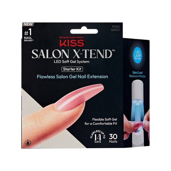 KISS Salon X-Tend LED Soft Gel System Starter Kit, Tone