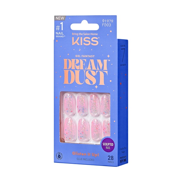 KISS Gel Fantasy Dreamdust Nails, Diamonds 4 Me