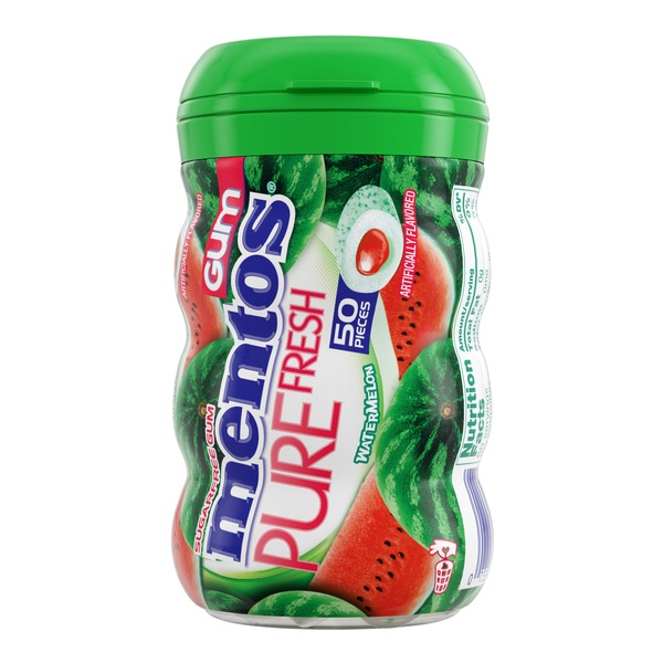 Mentos Pure Fresh Watermelon Gum, 50 ct