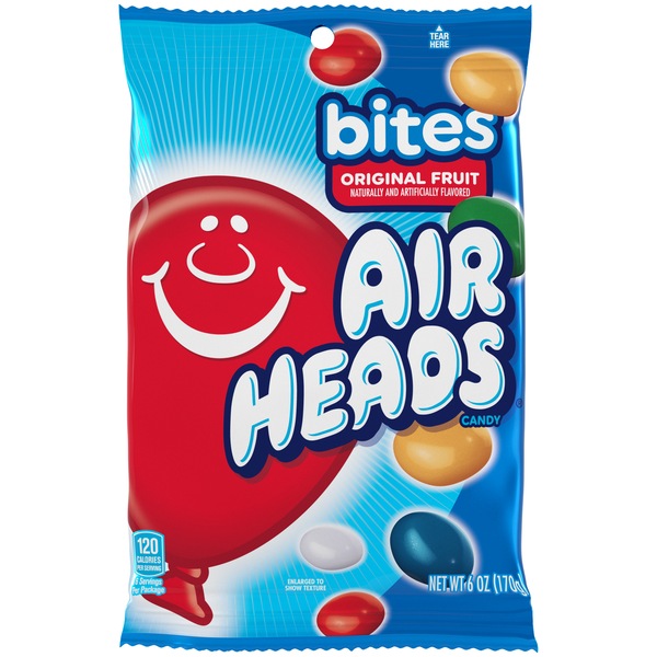 Air Heads Bites Peg Fruit Bag, 6 oz