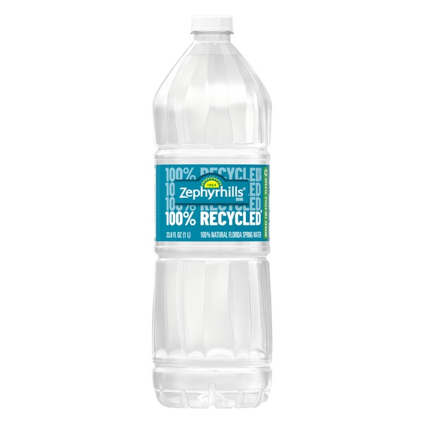 Zephyrhills 100% Natural Spring Water Plastic Bottle, 33.8 OZ