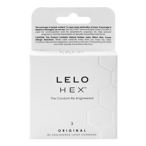 Lelo HEX Original Condoms, 3 CT