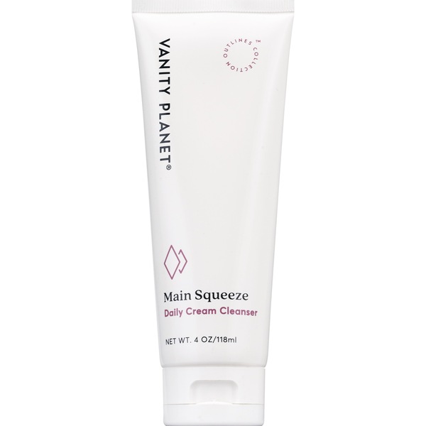 Vanity Planet Outlines Main Squeeze Daily Cream Cleanser, 4 OZ