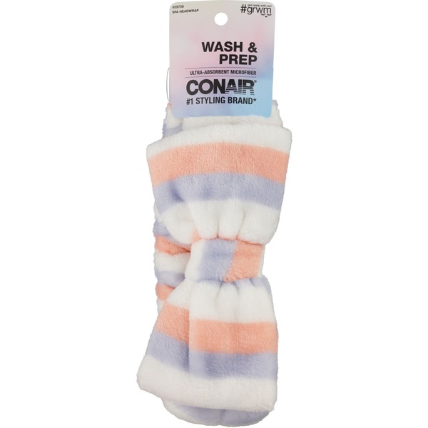 Conair Wash & Prep Spa Headwrap, Multicolor, 1 CT