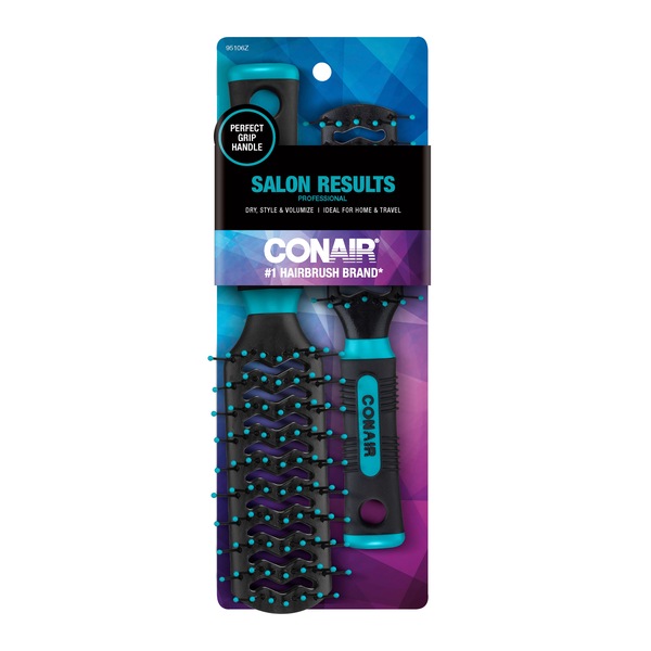 Conair Salon Results Full-Size and Mid-Size Vent Brush, Assorted Colors