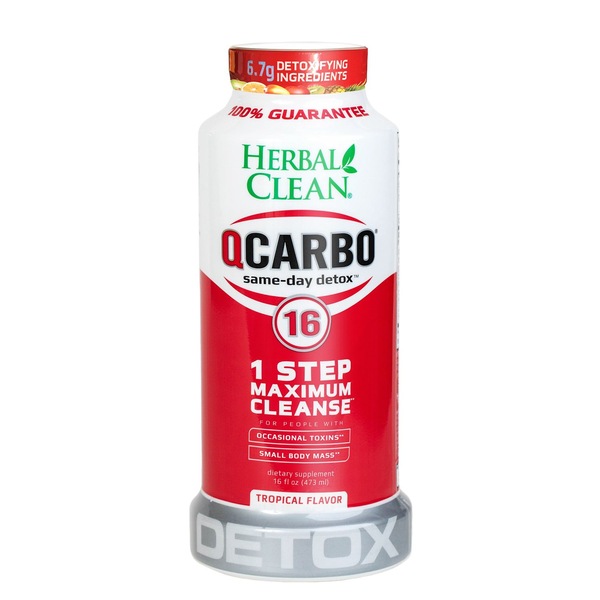 Herbal Clean, Qcarbo Same-Day Detox 1 Step Maximum Cleanse