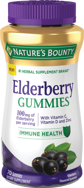 Nature's Bounty Elderberry Immune Health Gummies, 70 CT